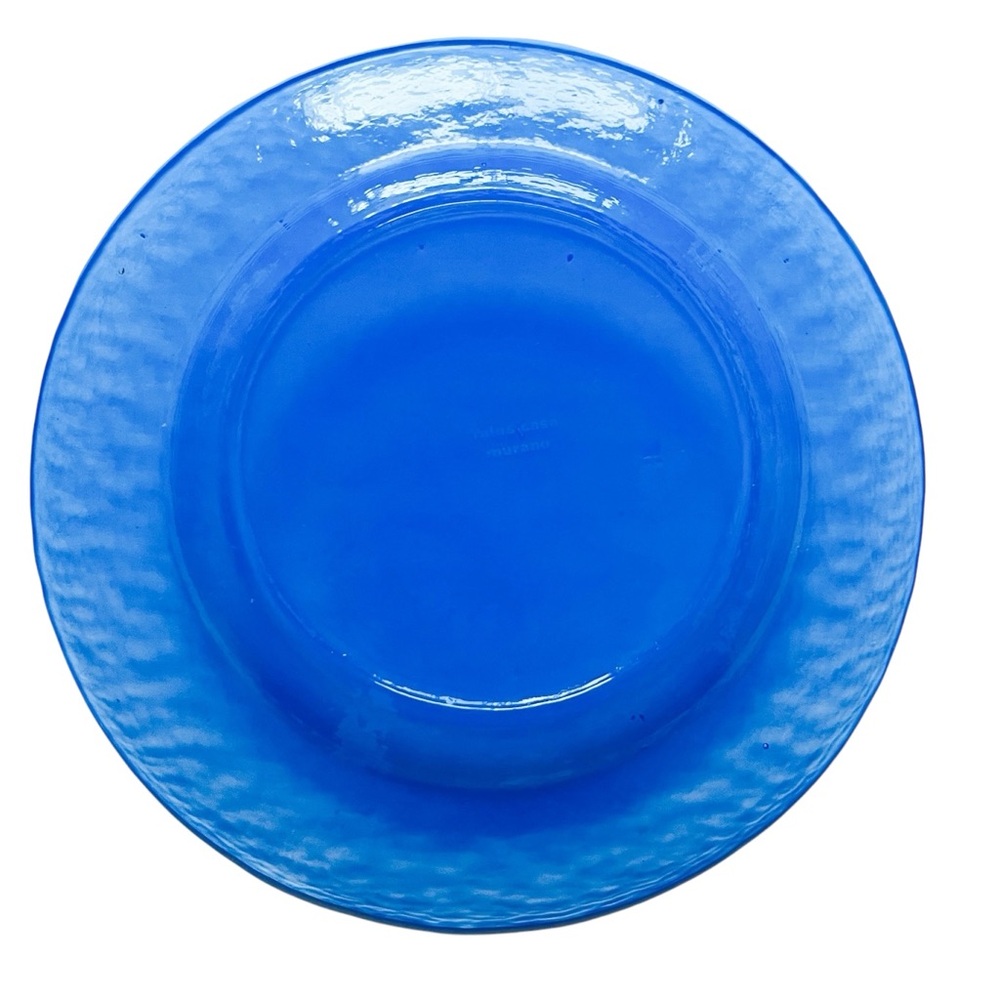 Yalos Casa Murano Glass Periwinkle Opalescent Translucent Plates - Picture 3 of 5